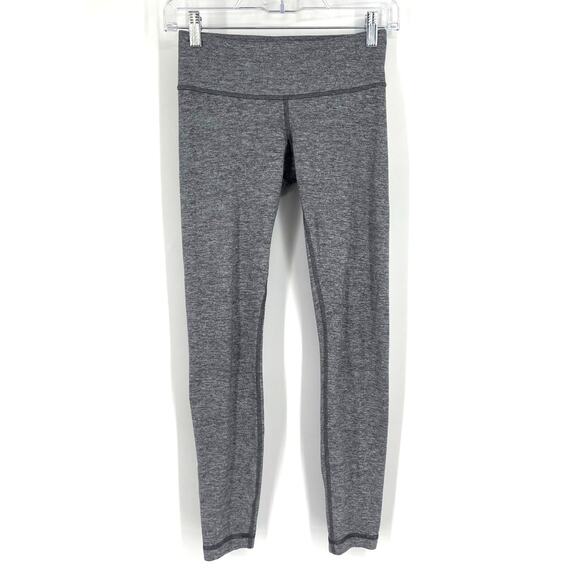 Lululemon Wunder Under 26" Heathered Gray Size 4 - Picture 1 of 9